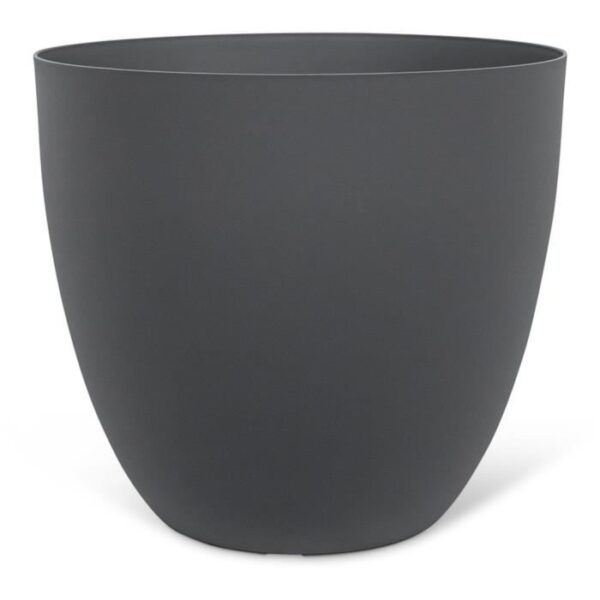 Pot de fleurs - GARDEN ID - Phoenix Anthracite - 38 x 34 cm - 100% Recyclé et Recyclable - Résistant au Gel et UV - Pour Extérieur