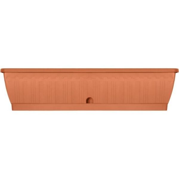 Jardiniere - GARDEN ID Terraflor - Terra 80 cm - Solidité - Réserve d'eau - Recyclé & 100% recyclable - Volume pour plantes.