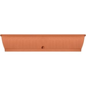 Jardiniere - GARDEN ID Terraflor - Terra 100 cm - Solidité - Réserve d'eau - Recyclé & 100% recyclable - Volume pour plantes.