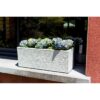 EDA PLASTIQUE Balconniere Graphit Up - 25 L - 59 x 19,5 x 22,8 cm - Blanc cérusé – Image 4