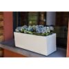 EDA PLASTIQUE Balconniere Graphit Up - 25 L - 59 x 19,5 x 22,8 cm - Blanc cérusé – Image 5