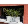 EDA PLASTIQUE Balconniere Graphit Up - 25 L - 59 x 19,5 x 22,8 cm - Blanc cérusé – Image 6