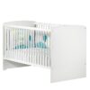 Lit évolutif - 140x70cm - Babyprice Basic - En bois blanc