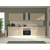 Cuisine complete OSLO - L 300 cm - Décor chene - Plan de travail inclus – Image 2