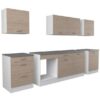 Cuisine complete OSLO - L 300 cm - Décor chene - Plan de travail inclus – Image 4