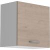 OSLO Meuble haut 1 porte - Décor Chene Jackson - L 60 x P 36 x H 58 cm