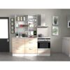 OSLO Meuble haut 1 porte - Décor Chene Jackson - L 60 x P 36 x H 58 cm – Image 6