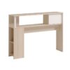 PARISOT Chambre enfant complete - Tete de lit + lit + armoire - Style contemporain - Décor acacia clair et blanc - CHARLEMAGNE – Image 4