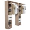 Kit dressing - EKIPA - URBAIN - Chene brooklyn et blanc - 2 tiroirs – Image 5