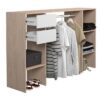Kit dressing - EKIPA - URBAIN - Chene brooklyn et blanc - 2 tiroirs – Image 6