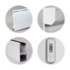 Volet roulant H220 cm x L120 cm PVC recoupable en largeur et hauteur - Manoeuvre électrique radio - Coloris Blanc - – Image 4