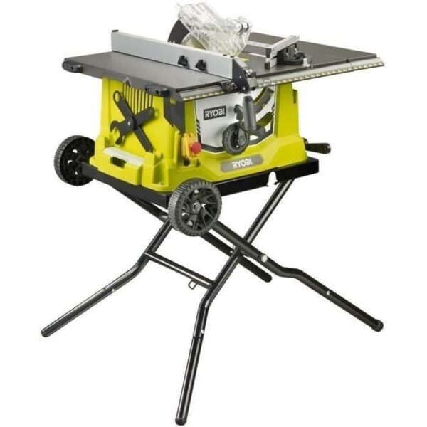 RYOBI - Scie sur table 1 800 W - table alu + pietement retractable