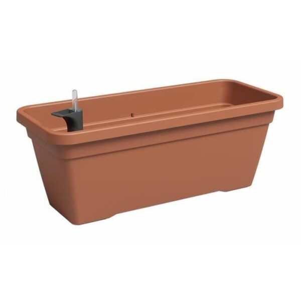 Jardiniere - Plastique - Terre cuite - Rectangulaire - L57