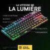 Clavier Gaming - AZERTY - STEELSERIES - Apex 9 TKL FR - Sans Pavé Numérique - Rétroéclairé - Noir – Image 3