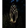 Lanterne solaire - GARDEN ID Épi Doré - Ø11 h81 cm - Autonomie 6-8h - Bouton on/off - Pile AAA rechargeable. – Image 2