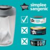 TOMMEE TIPPEE Lot de 6 Recharges Poubelle a Couches Simplee, Protection Anti-Odeur et Anti-Germe – Image 3