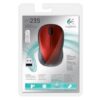 Souris - Sans fil - Logitech - M235 - Rouge – Image 4