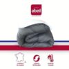 ABEIL Couette chaude Bicolore - 200 x 200 cm - Blanc et gris