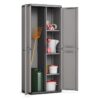 Armoire de rangement utilitaire Più - KETER - 3 tablettes réglables - Gris anthracite et noir – Image 2