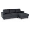 Canapé d'angle droit 4 places Paul - Tissu gris anthracite - L 215 x p 140 cm – Image 3