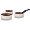 Set de 3 casseroles ARTHUR MARTIN - AM2655 - 16-18-20 cm + 1 poignée amovible - Tous feux dont induction – Image 2
