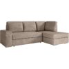 Canapé d'angle droit convertible ARTEMIS 4 places - Velours côtelé greige - L246 x P174 x H96 cm – Image 3