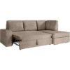 Canapé d'angle droit convertible ARTEMIS 4 places - Velours côtelé greige - L246 x P174 x H96 cm – Image 4