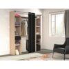 Kit dressing ARTIC EKIPA - Chene jackson et noir - 2 penderies + 2 tiroirs - L176 x P48 x H202 cm – Image 2