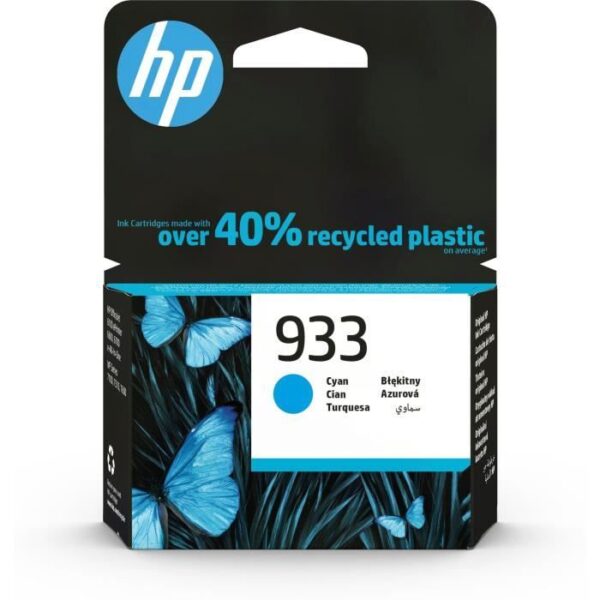 HP 933 Cartouche d'encre cyan authentique (CN058AE) pour HP OfficeJet 6700