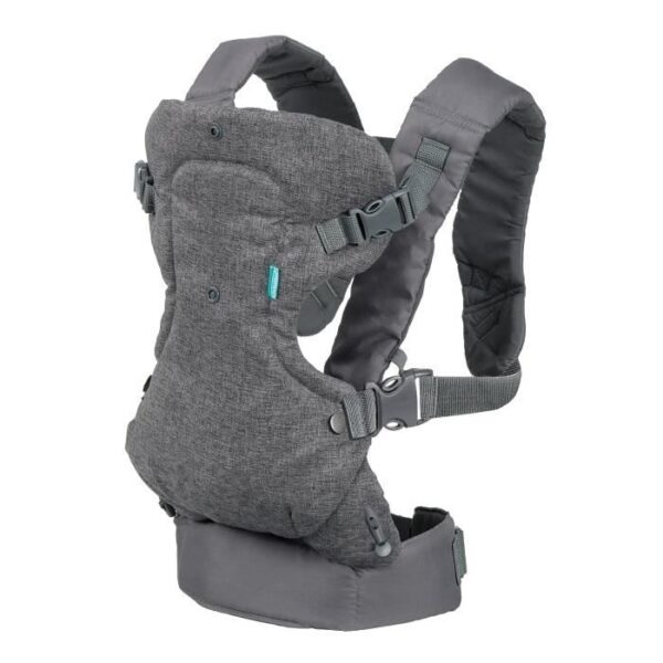 Porte bébé Flip ergonomique 4 en 1 gris - INFANTINO - Flip ergonomique 4 en 1 - Polyester - De 3