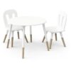 Ensemble table + chaises - FIMIANA - Style scandinave - Blanc mat / Chene kronberg - DEMEYERE – Image 2