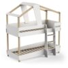 DEMEYERE Lits superposés TIMBER - 90 x 200 cm - Sommiers a lattes inclus - Bois et blanc – Image 6