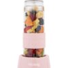 Mini blender - SMOO12 - 300 W - 570 mL - Rose pastel - 2 gourdes incluses – Image 6