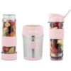 Mini blender - SMOO12 - 300 W - 570 mL - Rose pastel - 2 gourdes incluses – Image 4