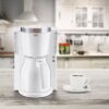 Cafetiere filtre MELITTA Look IV Therm Selection 1011-11 Blanc/Acier Brossé - 12 tasses - AromaSelector - 1000W – Image 5