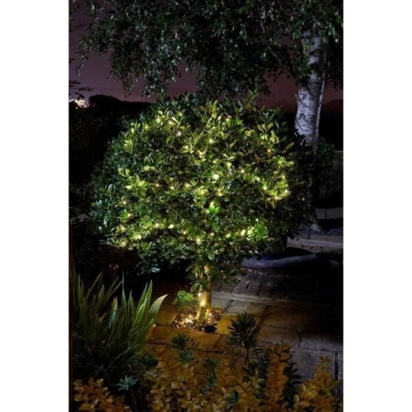 Guirlande solaire Luciole - SMARDTV - Blanc chaud - 100 leds - 11