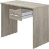 Bureau petit tiroir chene - Mélaminé chene - 90 x 50 x 74 cm – Image 5