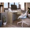 Bureau petit tiroir chene - Mélaminé chene - 90 x 50 x 74 cm – Image 6