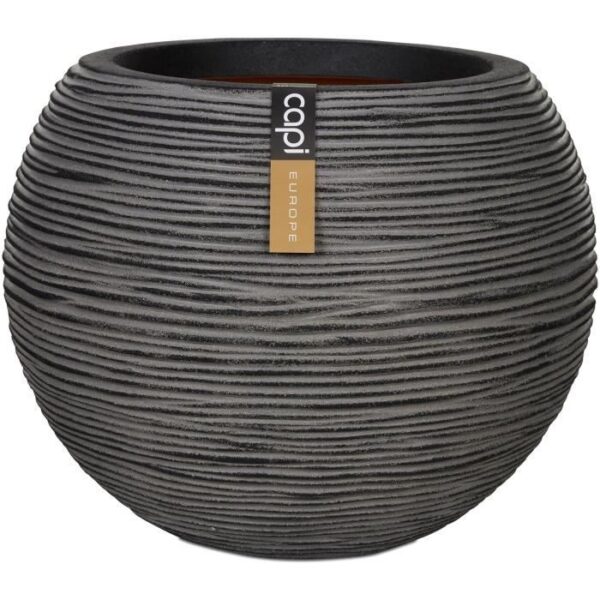 Vase boule - CAPI EUROPE - RIB NL - 40 x 32 cm - Anthracite