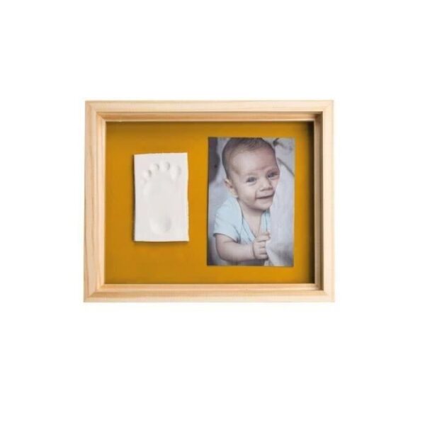 Baby Art Pure Frame - Kit Cadre avec Pâte a Modeler et Cadre Bois Pin Naturel