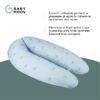 Babymoov B.LOVE Coussin de Maternité & Allaitement avec Remplissage Microbilles ultra-fines - Made in Europe, Bleu – Image 3