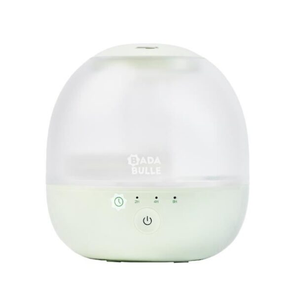 Badabulle Humidificateur d'Air Bubble - Assure Bon Taux d'Humidité - Veilleuse Intégrée - Buse 360° - Jusqu'a 16h d'Autonomie (2L)