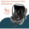 Poussette double jumeaux - BAMBISOL - Combiné Poussette Double + Siege Auto I-size - 4 roues - Noir – Image 3