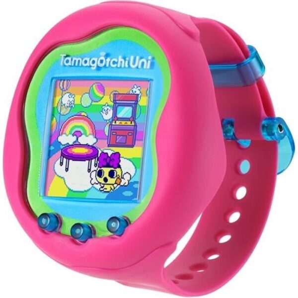 Tamagotchi Uni - Bandai - Modele Rose - Animal de compagnie virtuel connecté avec bracelet montre