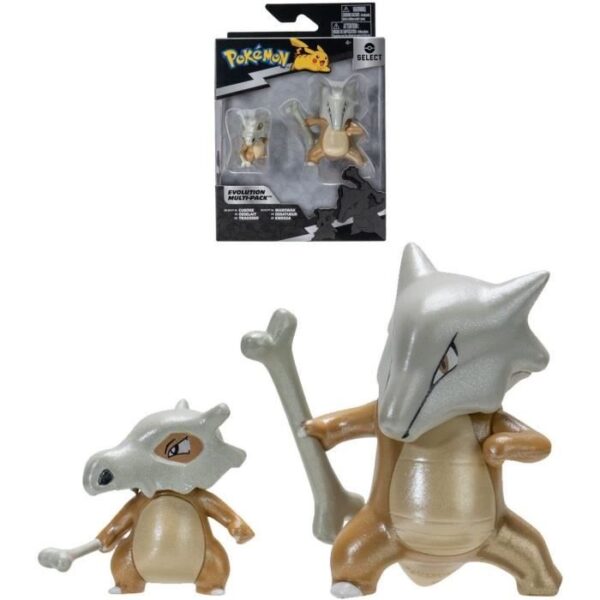 Figurines Pokémon Osselait et Ossatueur - Pack évolution - BANDAI