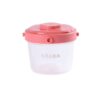 BEABA Lot de 6 portions clip de conservation 1er âge 60 ml/120 ml rose – Image 2