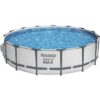 Kit Piscine hors sol tubulaire BESTWAY Steel Pro Max- 457 x 107 cm - Ronde (Avec pompe de filtration