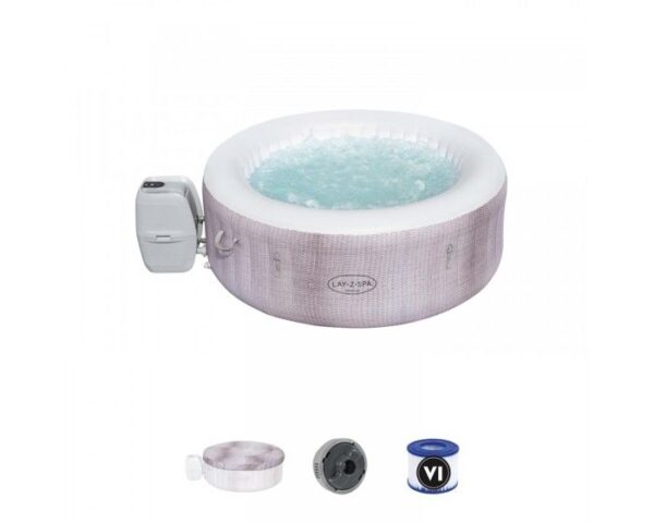 BESTWAY Spa gonflable Lay-Z-Spa Cancun Airjet rond 2 a 4 personnes