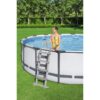 Kit Piscine hors sol tubulaire BESTWAY Steel Pro Max - 427 x 122 cm - Ronde (Avec un filtre a cartouche, une bâche et une échelle) – Image 5