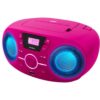 BIGBEN CD61RSUSB Lecteur Radio Cd Portable Usb Rose + Speakers Lumineux – Image 3